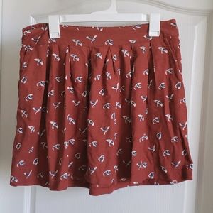 Gap Rust Orange Swing Skirt